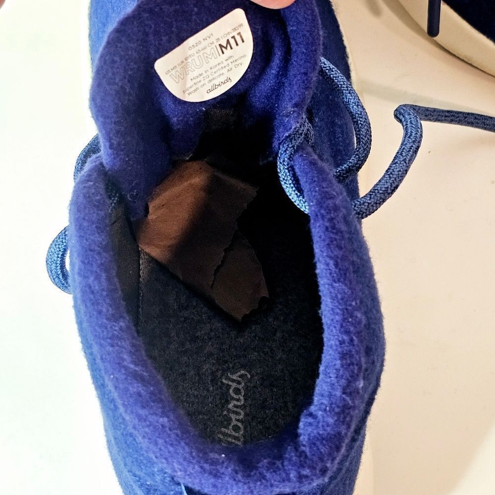 Allbirds Cobalt Blue Wool Runner-up Mizzle Highlights SIZE 11 - Picture 7 of 9